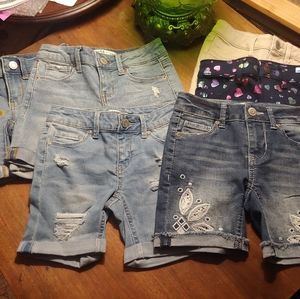 6 new pairs of girls size 7 shorts